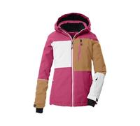 killtec Fille Veste de ski/veste fonctionnelle avec capuche et jupe pare-neige KSW 442 GRLS SKI JCKT, pink, 140, 43162-000