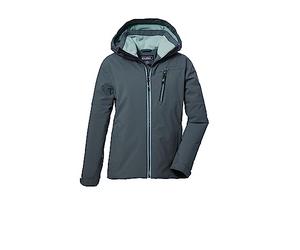 killtec Fille Veste fonctionnelle avec capuche/veste d'hiver imperméable KOW 169 GRLS JCKT, dark peppermint, 116, 40926-000