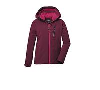 killtec Fille Veste fonctionnelle avec capuche/veste d'hiver imperméable KOW 169 GRLS JCKT, dark raspberry, 116, 40926-000