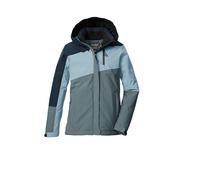 killtec Fille Veste fonctionnelle/d'extérieur avec capuche et jupe pare-neige KOW 218 GRLS JCKT, rauchblau, 128, 43503-000