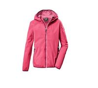killtec Fille Veste fonctionnelle imperméable avec capuche et Magic Print KOS 156 GRLS JCKT, dunkelpink, 116, 44115-000