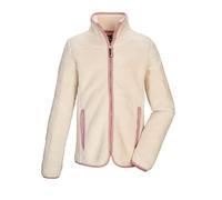 killtec Fille Veste sherpa/polaire avec col montant KOW 242 GRLS FLC JCKT, ecru, 140, 43577-000
