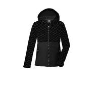 killtec Fille Veste softshell avec capuche KOW 227 GRLS SFTSHLL JCKT, schwarz, 176, 43573-000