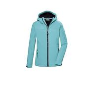 killtec Fille Veste softshell/veste outdoor avec capuche KOS 145 GRLS SFTSHLL JCKT, aqua, 128, 43258-000