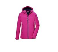 killtec Fille Veste softshell/veste outdoor avec capuche KOS 145 GRLS SFTSHLL JCKT, fuchsia, 128, 43258-000