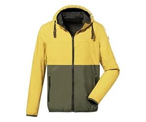 Killtec G.I.G.A DX Men's Veste réversible fonctionnelle/veste réversible à capuche - GS 11 MN JCKT, mustard, L, 38216-000