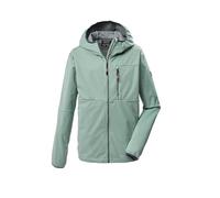 killtec Garçon Kos 124 Bys Sftshll Jckt Veste Softshell Outdoor Avec Capuche, Light Nature Green, 128 EU