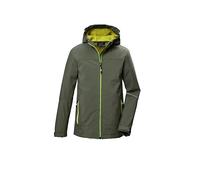 killtec Garçon Kow 366 Bys Sftshll Jckt Veste Softshell/d'extérieur Avec Capuche, Moss, 128 EU