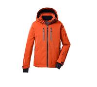 killtec Garçon Ksw 191 Bys Jckt Veste De Ski Fonctionnelle Avec Capuche Et Jupe Pare-neige, Dark Orange, 140 EU