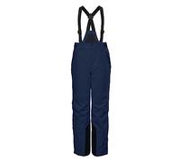 killtec Garçon Ksw 79 Bys Pnts Pantalon Fonctionnel/Pantalon De Ski avec Bavette Amovible, Pare-Neige Et Protection des Bords, Dark Ocean, 176 EU