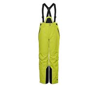 killtec Garçon Ksw 79 Bys Pnts Pantalon Fonctionnel/Pantalon De Ski avec Bavette Amovible, Pare-Neige Et Protection des Bords, Citron Vert, 152 EU