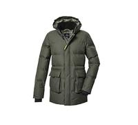 killtec Garçon Parka matelassée/parka avec capuche KOW 375 BYS QLTD PRK, dark moss, 152, 42168-000