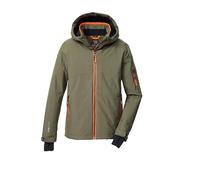 killtec Garçon Veste de ski/fonctionnelle avec capuche et jupe pare-neige KSW 202 BYS SKI JCKT, oliv, 164, 43469-000