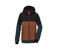Killtec Garcon Veste de ski/veste fonctionnelle avec capuche et pare-neige, imperméable KSW 126 BYS SKI JCKT, black, 176, 39666-000