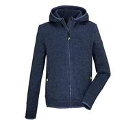 killtec Garçon Veste en polaire tricotée avec capuche KOS 176 BYS KNTFLC JCKT, dunkel ozean, 116, 43037-000