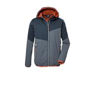 killtec Garcon Veste fonctionnelle 2 couches/veste d'extérieur avec capuche KOS 330 BYS JCKT, blue grey, 140, 41467-000