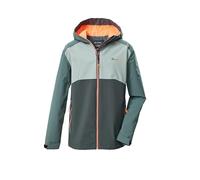 killtec Garçon Veste fonctionnelle/Veste de pluie imperméable avec capuche KOS 147 BYS JCKT, naturgrün, 116, 44092-000
