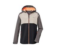 killtec Garçon Veste fonctionnelle/Veste de pluie imperméable avec capuche KOS 147 BYS JCKT, taupe, 128, 44092-000