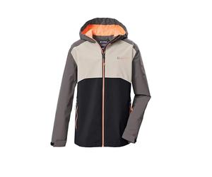 killtec Garçon Veste fonctionnelle/Veste de pluie imperméable avec capuche KOS 147 BYS JCKT, taupe, 164, 44092-000