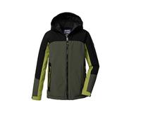 killtec Garçon Veste fonctionnelle/veste de ski avec capuche et jupe pare-neige KOW 223 BYS JCKT, dunkeloliv, 140, 43509-000