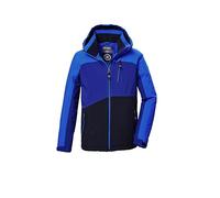 killtec Garçon Veste fonctionnelle/veste outdoor avec capuche et jupe pare-neige KOW 370 BYS JCKT, neon blue, 140, 42164-000