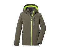 Killtec Boy´s Kow 159 Bys Jckt Veste Fonctionnelle Avec Capuche D'hiver Imperméable, Dark Olive, 152 EU