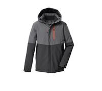 killtec Garçon Veste outdoor/fonctionnelle avec capuche KOW 222 BYS JCKT, mittelgrau, 152, 43508-000