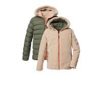 killtec Garçon Veste réversible à l'aspect du duvet/veste matelassée avec capuche KOW 231 BYS JCKT, oliv, 152, 43551-000