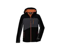 killtec Garçon Veste softshell/d'extérieur avec capuche KOW 367 BYS SFTSHLL JCKT, schwarz, 164, 42198-000