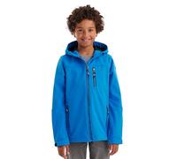 killtec Garçon Veste softshell/veste outdoor avec capuche Jungen Softshelljacke, neon blue, 140, 43198-000