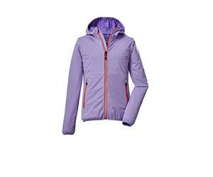 Killtec Girl's Veste fonctionnelle/veste d'extérieur à 2 couches avec capuche, compressible KOS 229 GRLS JCKT, light lavender, 128, 39647-000