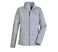 killtec Girl's Veste polaire tricotée/veste polaire avec col montant KOS 201 GRLS KNTFLC JCKT, light steel blue, 176, 39098-000