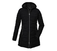 Killtec GW 20 - Parka longue femme, doudoune légère noire, imperméable 8 000 mm sans PFAS 38