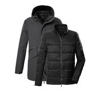 Killtec Homme Kow 94 Mn Prk Parka Fonctionnelle 3 En 1 Avec Capuche Et Veste Matelassée Encastrable, Dark Steel, S EU