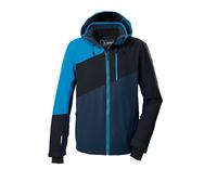 killtec Homme Ksw 32 Mn Ski Jckt Veste Outdoor/fonctionnelle Avec Capuche Détachable Et Jupe Pare-neige, Dark Blue/black Blue/sky, S EU