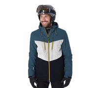 killtec Homme Ksw 45 Mn Jckt Veste De Ski Fonctionnelle Avec Capuche Amovible Et Pare Neige, Steel-blue/cloud Grey/black Blue, XXL EU
