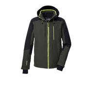 Killtec Homme Ksw 45 Mn Jckt Veste De Ski Fonctionnelle Avec Capuche Détachable Et Jupe Pare-neige, Dark Olive/black, S EU