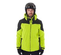 Killtec Homme Ksw 51 Mn Jckt Veste De Ski Fonctionnelle Avec Capuche Amovible, Jupe Pare-neige Et Ventilation Sous Les Bras, Spring Green/black, M EU