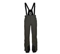 killtec Homme Pantalon de Ski/Fonctionnel avec Bretelles Amovibles, Protection des Bords et Jupe Pare-Neige KSW 100 ENOSH MN Ski PNTS, dunkeloliv, L, 43431-000