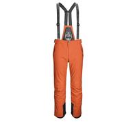 killtec Homme Pantalon de Ski/Pantalon à Bretelles de Ski avec bavette Amovible et Protection des carres Larok, gebranntes Orange, S, 35244-000
