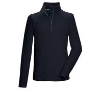 Killtec Homme T-Shirt en Polaire avec col Montant et Fermeture éclair KSW 99 MN FLC SHRT, Schwarz Blau, L, 40878-000