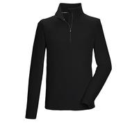 Killtec Homme T-Shirt en Polaire avec col Montant et Fermeture éclair KSW 99 MN FLC SHRT, Schwarz, M, 40878-000