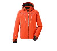 killtec Homme Veste de ski/fonctionnelle avec capuche amovible, jupe pare-neige et ventilation sous les bras KSW 50 MN SKI JCKT, dunkelorange, L, 43441-000