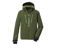 killtec Homme Veste de ski/fonctionnelle avec capuche amovible, jupe pare-neige et ventilation sous les bras KSW 50 MN SKI JCKT, waldgrün, S, 43441-000