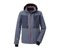 killtec Homme Veste de ski/fonctionnelle avec capuche détachable et jupe pare-neige KSW 47 MN SKI JCKT, stahl, S, 43436-000