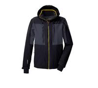 killtec Homme Veste de ski/fonctionnelle avec capuche détachable et jupe pare-neige KSW 47 MN SKI JCKT, schwarz blau, XXL, 43436-000