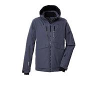 killtec Homme Veste de ski/fonctionnelle avec capuche, jupe pare-neige et ventilation sous les bras KSW 55 MN SKI JCKT, dunkel stahlblau, L, 43439-000