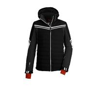 killtec Homme Veste de ski/veste fonctionnelle avec capuche amovible et jupe pare-neige KSW 73 MN SKI JCKT, black, XL, 39737-000