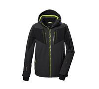killtec Homme Veste de ski/veste fonctionnelle avec capuche amovible, jupe pare-neige et ventilation sous les bras KSW 413 MN SKI JCKT, anthrazit, L, 41983-000