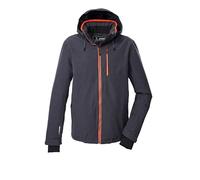 killtec Homme Veste de ski/veste fonctionnelle avec capuche détachable et jupe pare-neige KSW 101 MN SKI JCKT, anthrazit melange, L, 43445-000